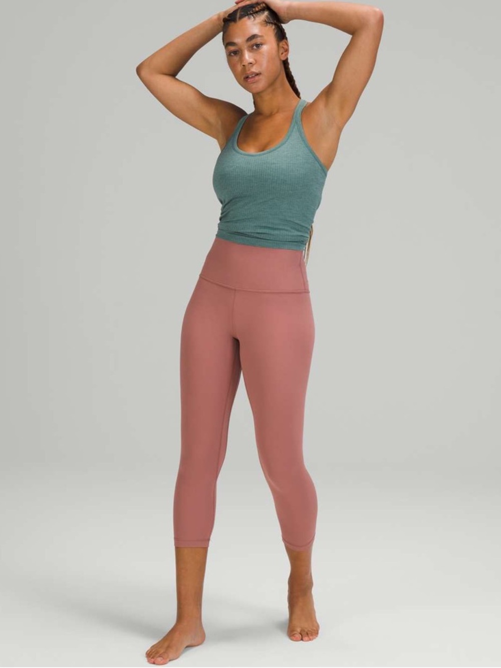 #987 Lululemon Align High-Rise Crop 21” Spiced Chai Leggings Size 16